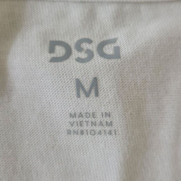 DSG Men's White Crewneck Short Sleeve Tee - Picture 5 of 14